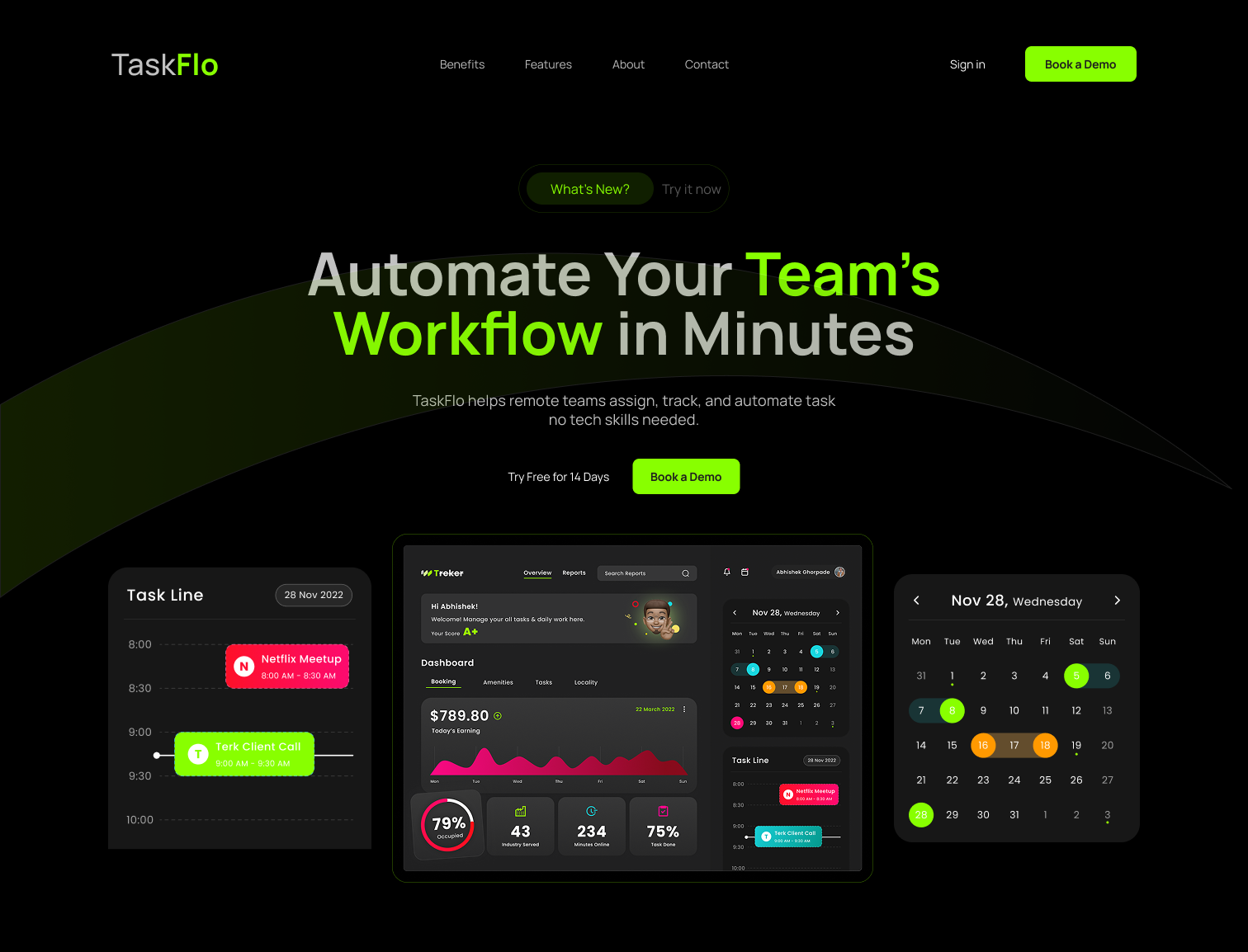 TaskFlo Landing Page